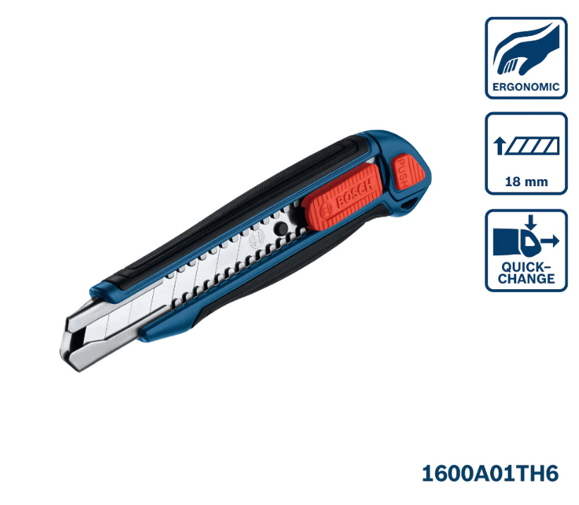 BOSCH 18MM CUTTER KNIFE - (1600A01TH6)