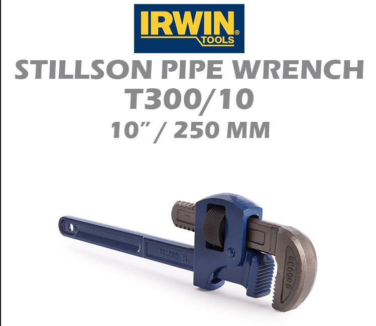 IRWIN STILLSON PIPE WRENCH T300/10 10" 250MM