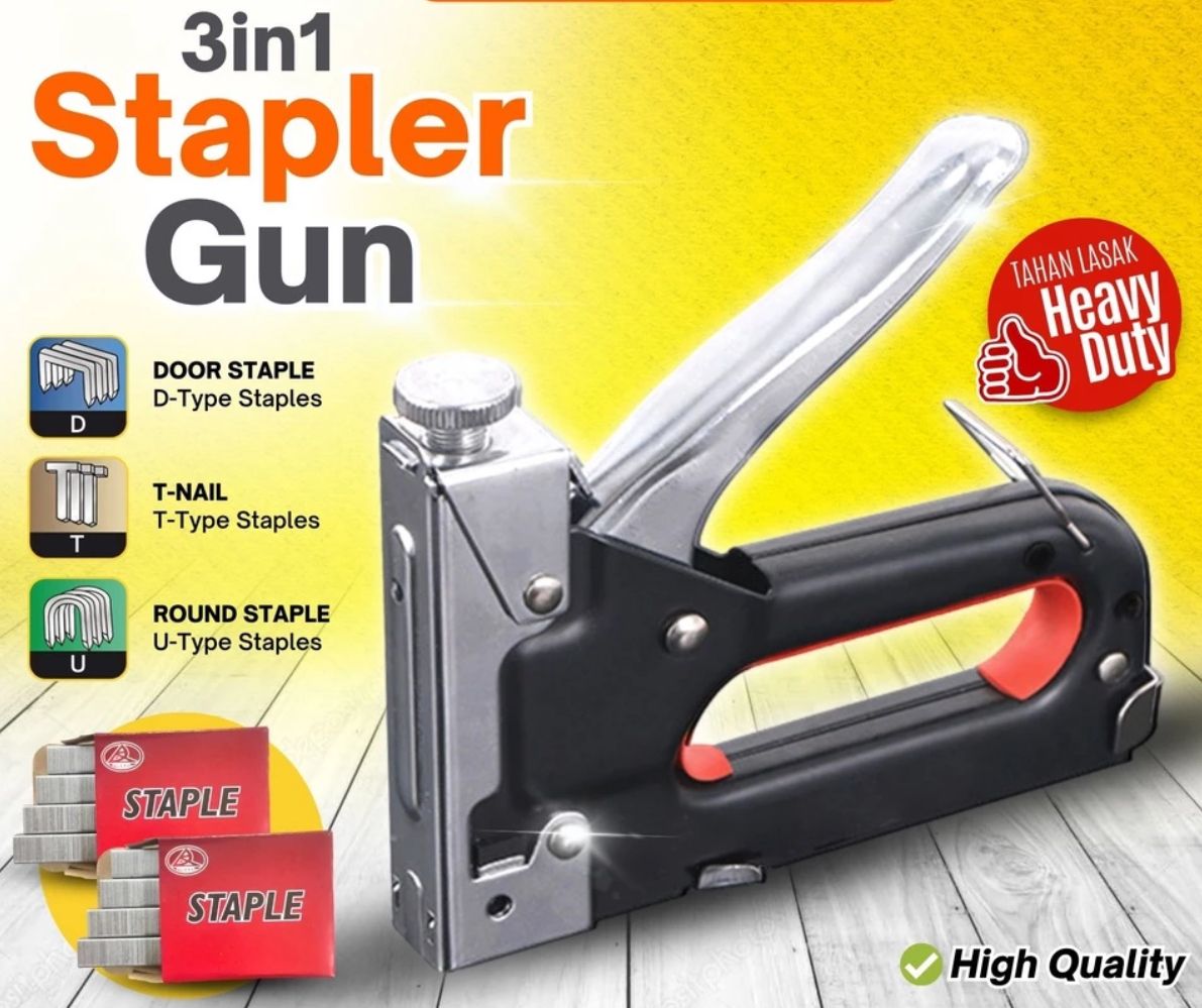 Stapler Gun Heavy Duty Multitool Nail Stapler Bullet U-Type T-Type Door