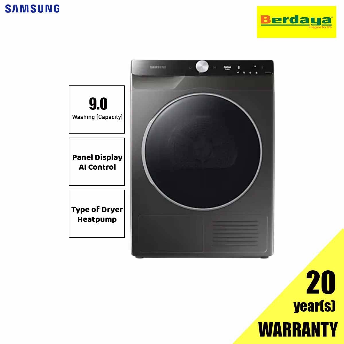 Samsung 9kg Heat Pump Dryer DV90T8240SX/FQ
