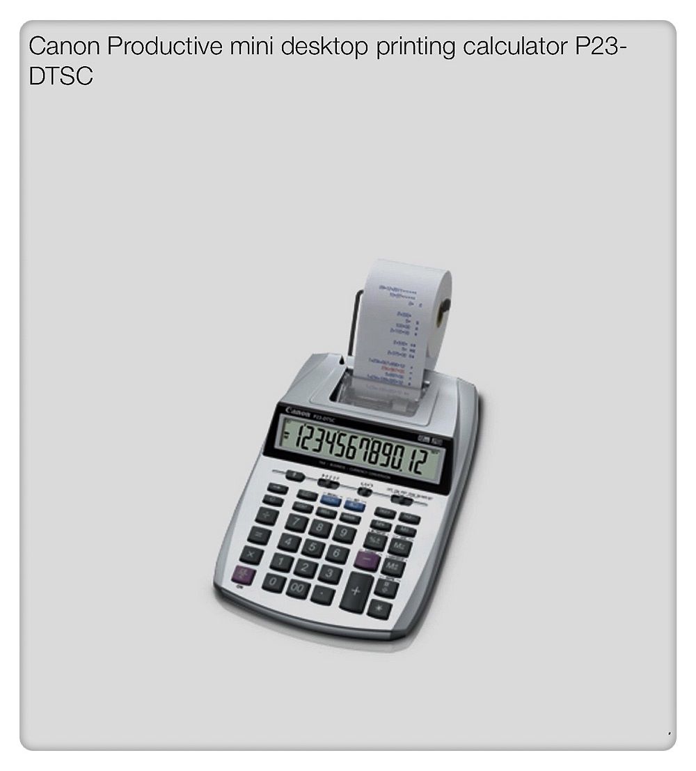 CANON P23 PRINTING CALCULATOR