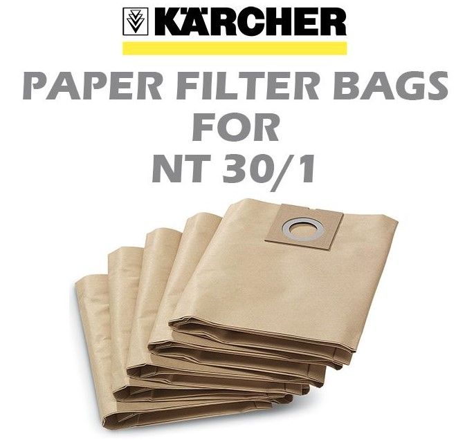 KARCHER PAPER FILTER BAG FOR NT30/1