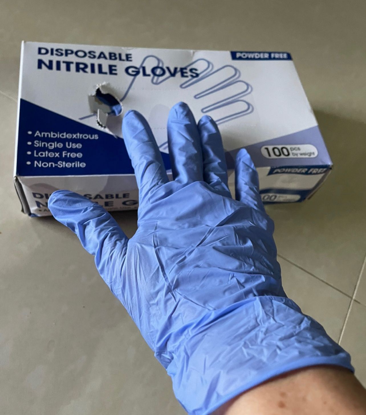 NA Nitrile Disposable Gloves Powder Free [100pcs]