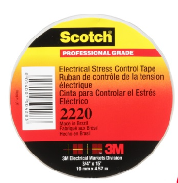 3M 2220 SCOTCH ELECTRICAL STRESS CONTROL TAPE (3/4? X 5?)