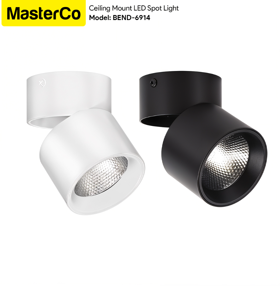 MASTERCO INDOOR CEILING MOUNT BENDABLE SPOT LIGHT (BEND-6914) 10W