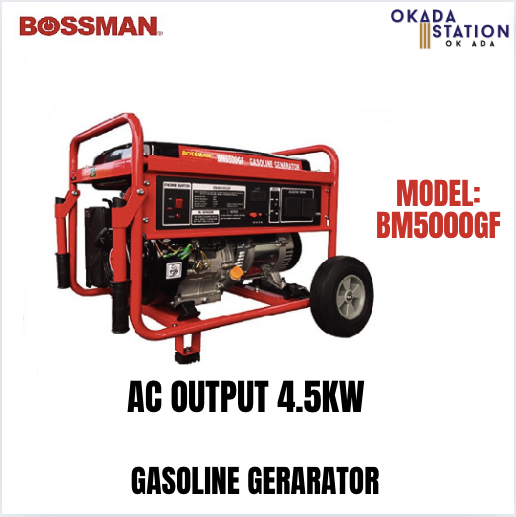 BOSSMAN / GENERATOR / BM5000GF / 4.5KW / 4500W / Gasoline Engine Generator
