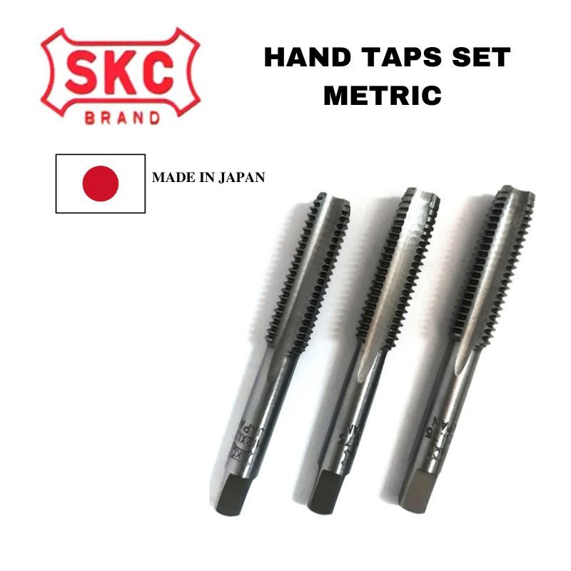 SKC HAND TAPS SET 3PCS METRIC (MM SIZE ) FOR PROFESSIONAL THREAD TOOLS MACHINERY/ AUTOMOTIVE WORK (M25)