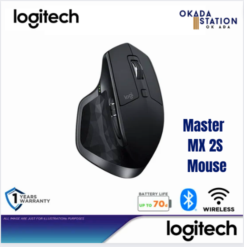 Logitech MX Master 2S | Wireless Bluetooth Mouse - Graphite | 910-005142