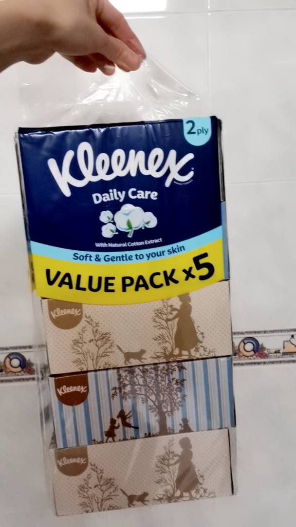 Kleenex Facial Tissue Box Vintage Design - 2PLY (120's x 5 boxes)