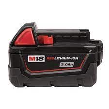 milwaukee M18 red lithium -ion battery 3.0 AH
