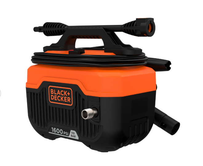Black & Decker 1300W EPP Horizontal pressure washer 1600 PSI