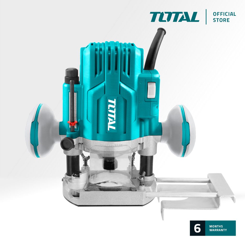 TOTAL TR110816 ELECTRIC ROUTER (PACKAGE COMES WITH / 1 PC GUIDE HOLDER / 1 PC TEMPLATE GUIDE / 1 SET CARBON BRUSHES)