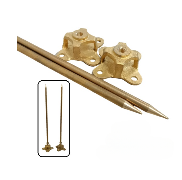 18? (3/8?) COPPER LIGHTNING ROD & BASE