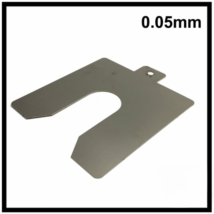 304 STAINLESS STEEL SLOTTED SHIM 0.05MM PRE-CUT PRECISION SHIMS LEVELING ALIGNMENT MALAYSIA SUPPLIER READY STOCK (SLOTTED-SHIM-304-0.05)