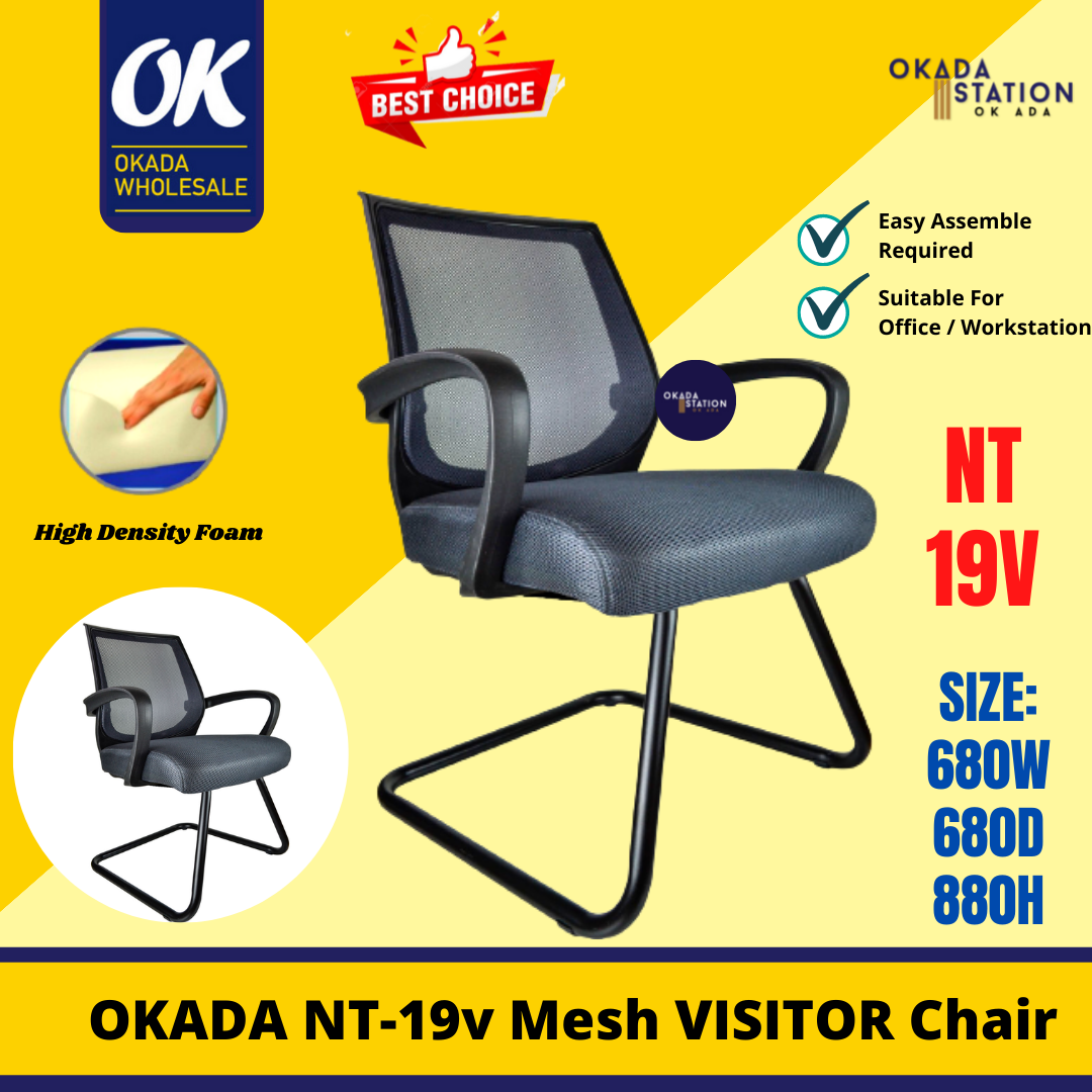 LT NT-19V VISITOR MESH CHAIR / VISITOR CHAIR / ERGONOMIC CHAIR / ERGONOMIC VISITOR CHAIR / OFFICE CHAIR / CHAIR
