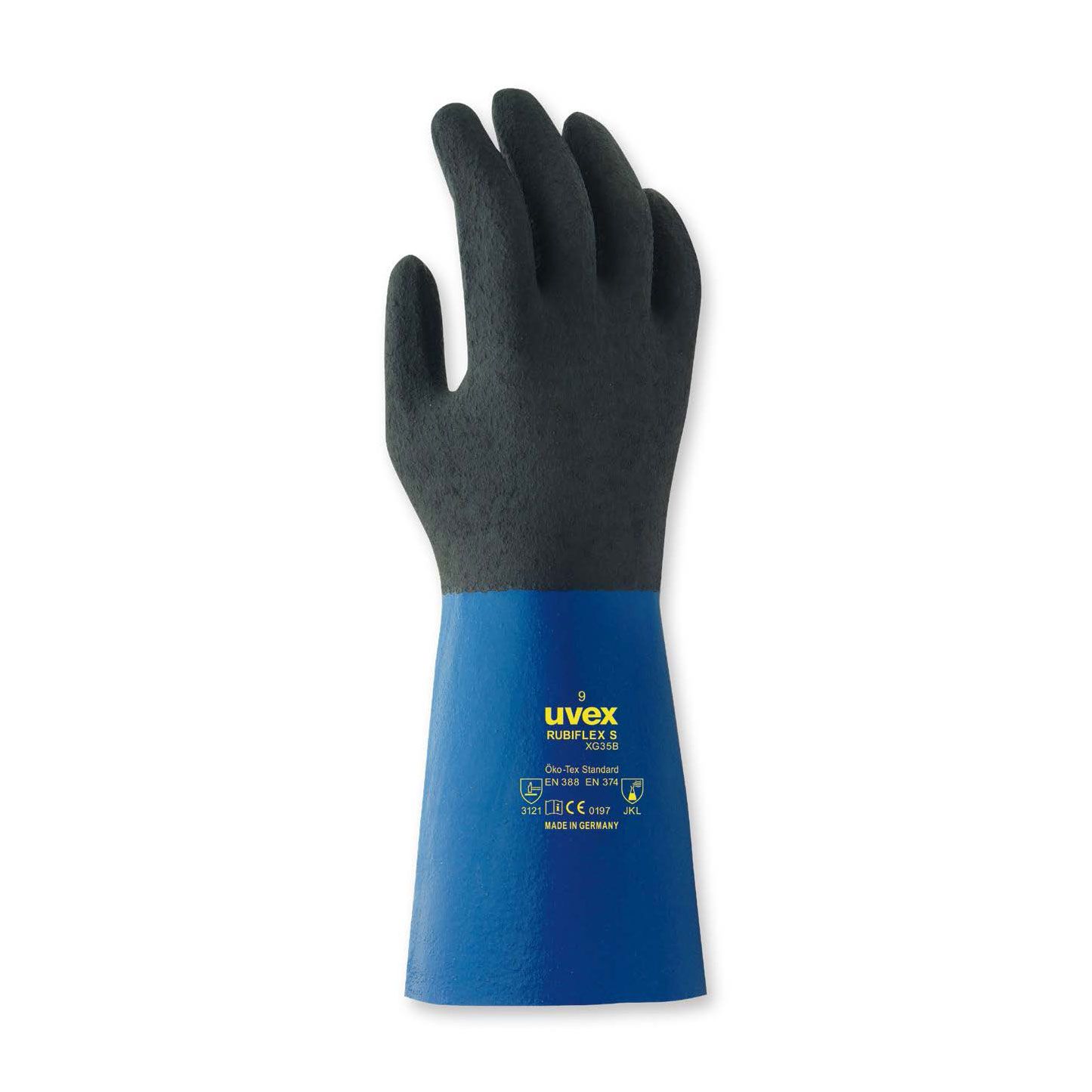 *UVEX 60557 Rubiflex S XG35B Chemical Protective Glove