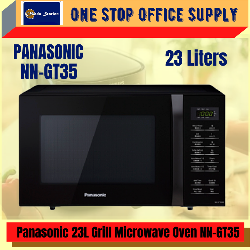 Panasonic 23L Grill Microwave Oven NN-GT35HBMPQ (BLACK) / MICROWAVE / PANASONIC
