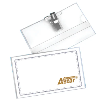 ASTAR B01 PVC NAME BADGE SQUARE 50'S