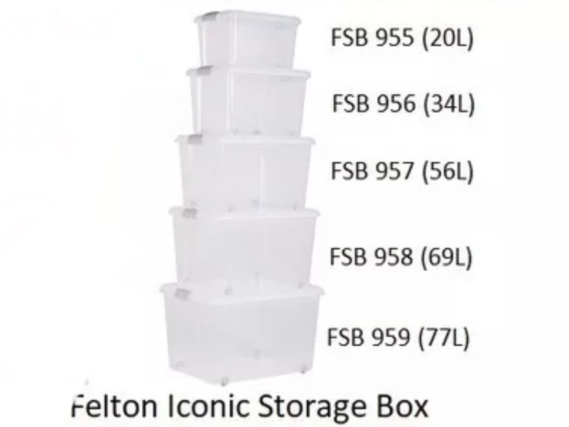 Felton Storage Box Kotak Simpanan Pelbagai Saiz