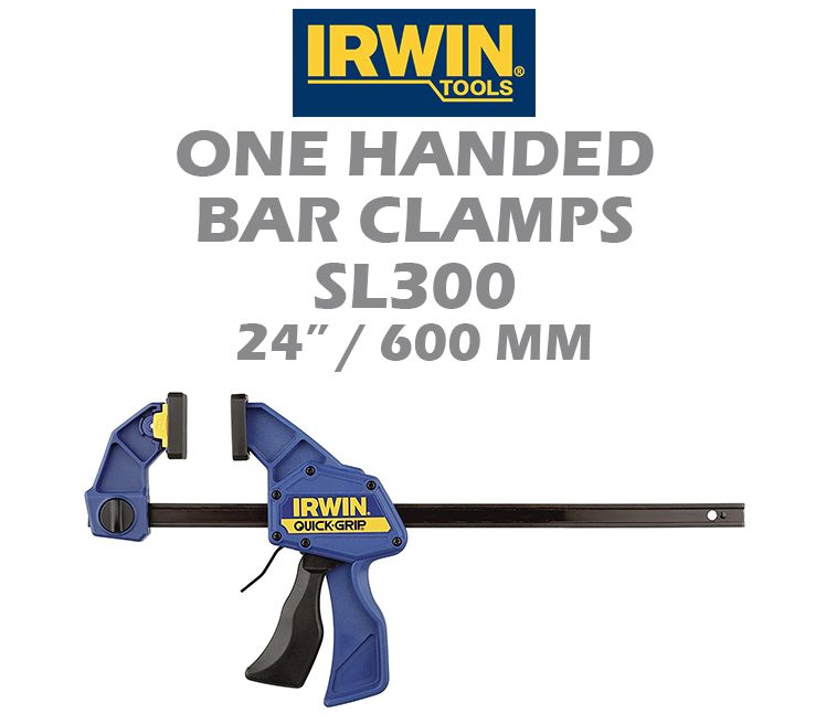 IRWIN ONE HANDED BAR CLAMPS SL300 24" 600MM