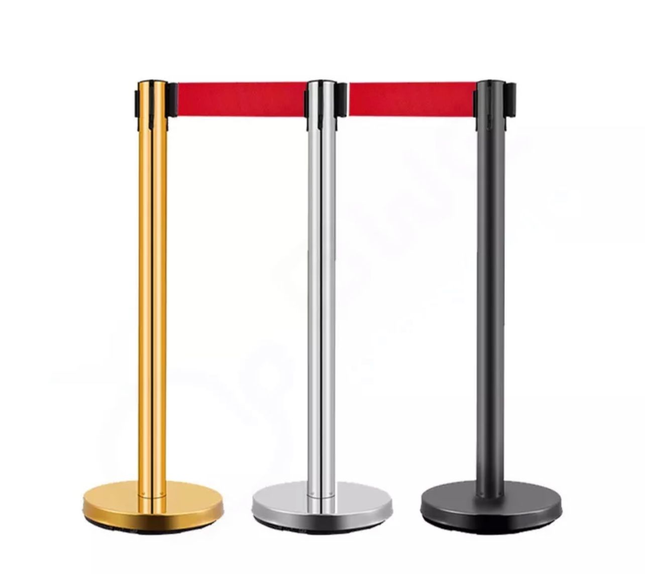 NA Queue Stand Retractable Belt Barrier Divider Pole Queue Up Stand Stanchion Pelaras Barisan Tali Beratur Stainless Steel