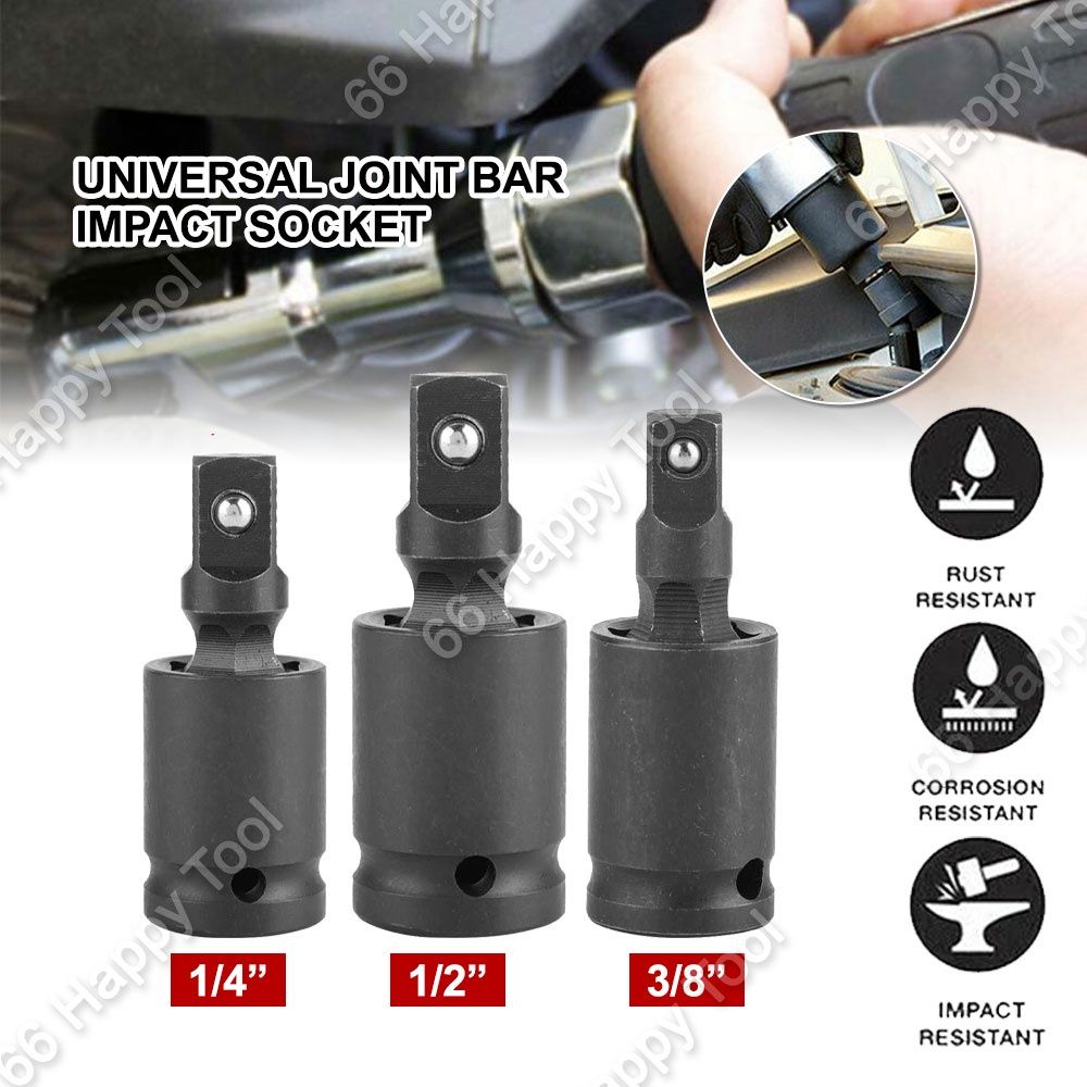 QS Universal Joint Bar Impact Socket Extension Adapter Swivel Flexible Ball Joint Ratchet Angle