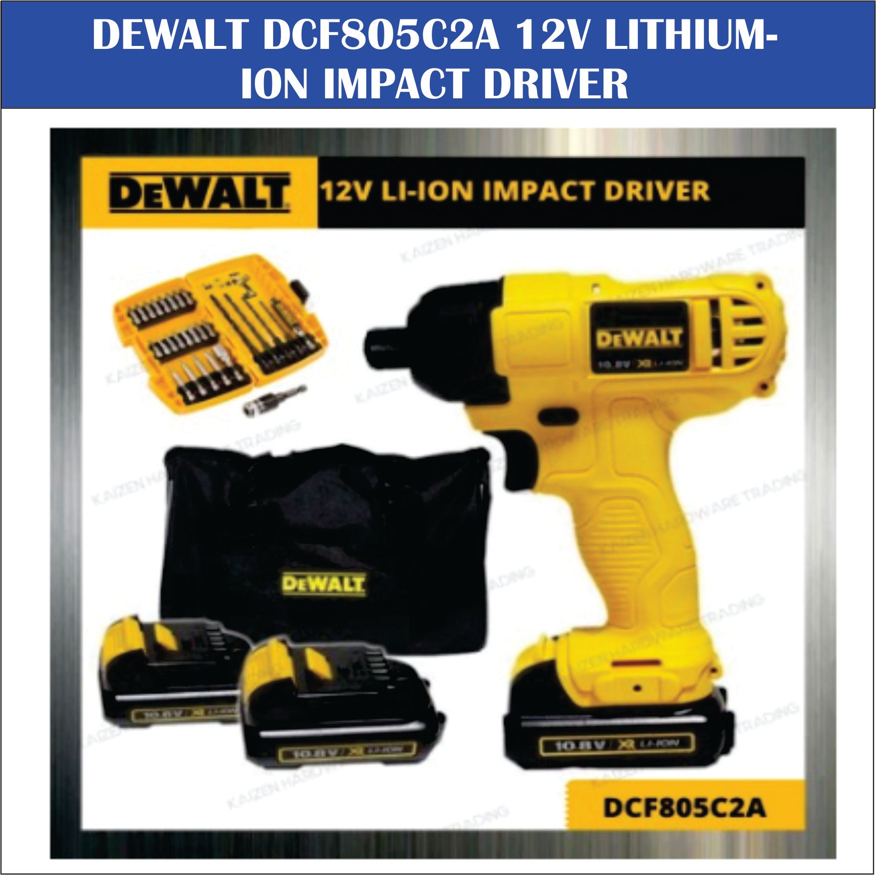 DEWALT DCF805C2A 12V LITHIUM-ION IMPACT DRIVER OCHA DEWALT DCF805C2A 12V LITHIUM-ION IMPACT DRIVER