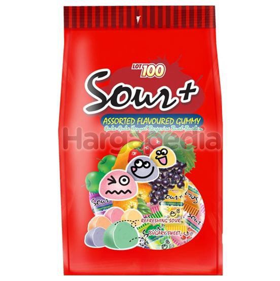Lot 100 Sour Plus Gummy Candy 600g