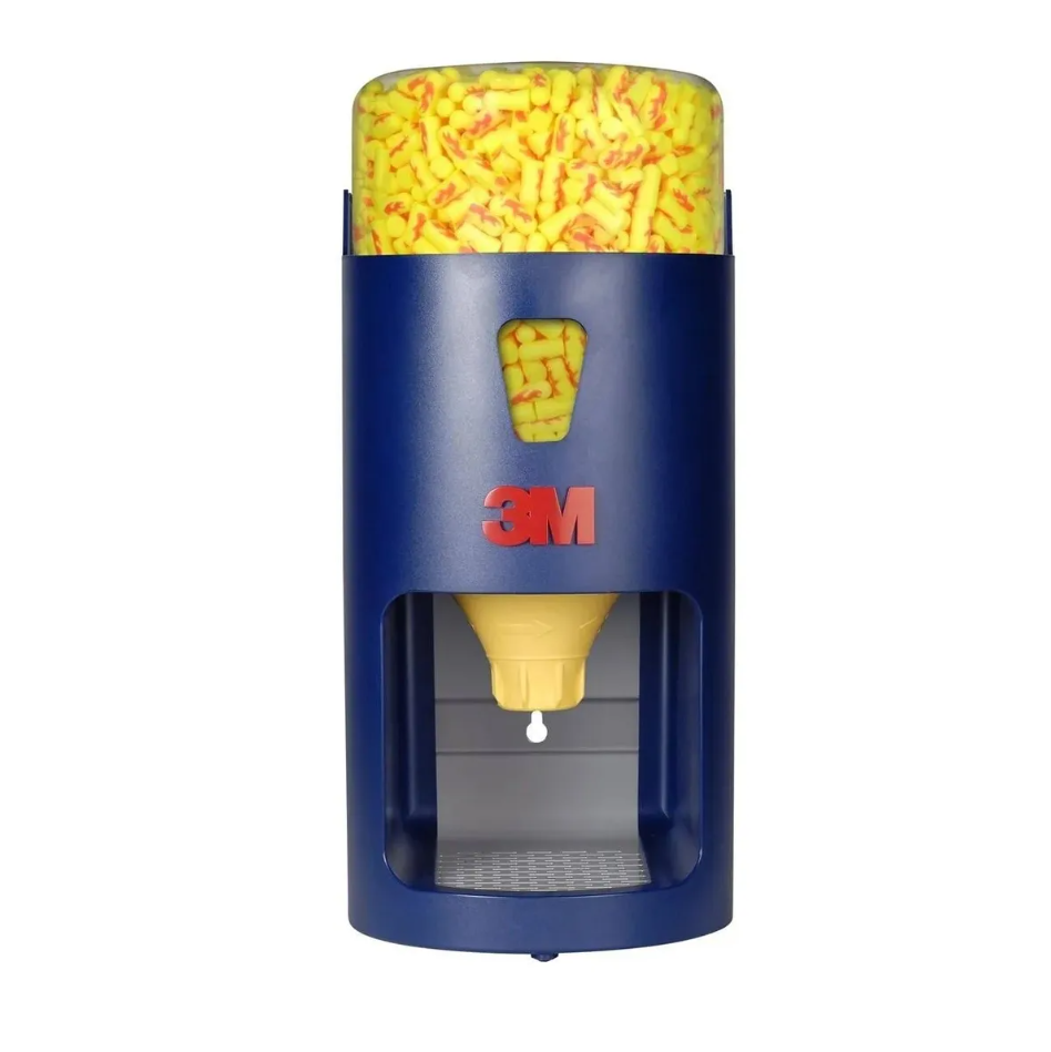 3M E.A.R Blue Ear Plug Dispenser With E-A-Rsoft Yellow Neons 500 Pairs