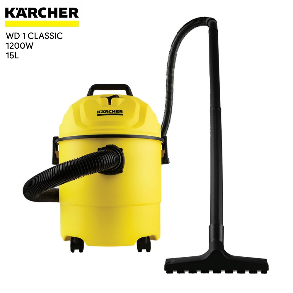 Karcher FREE SHIPPING [LATEST WD1] Karcher WD1 Classic Wet & Dry Multi-purpose Vacuum Cleaner 15L