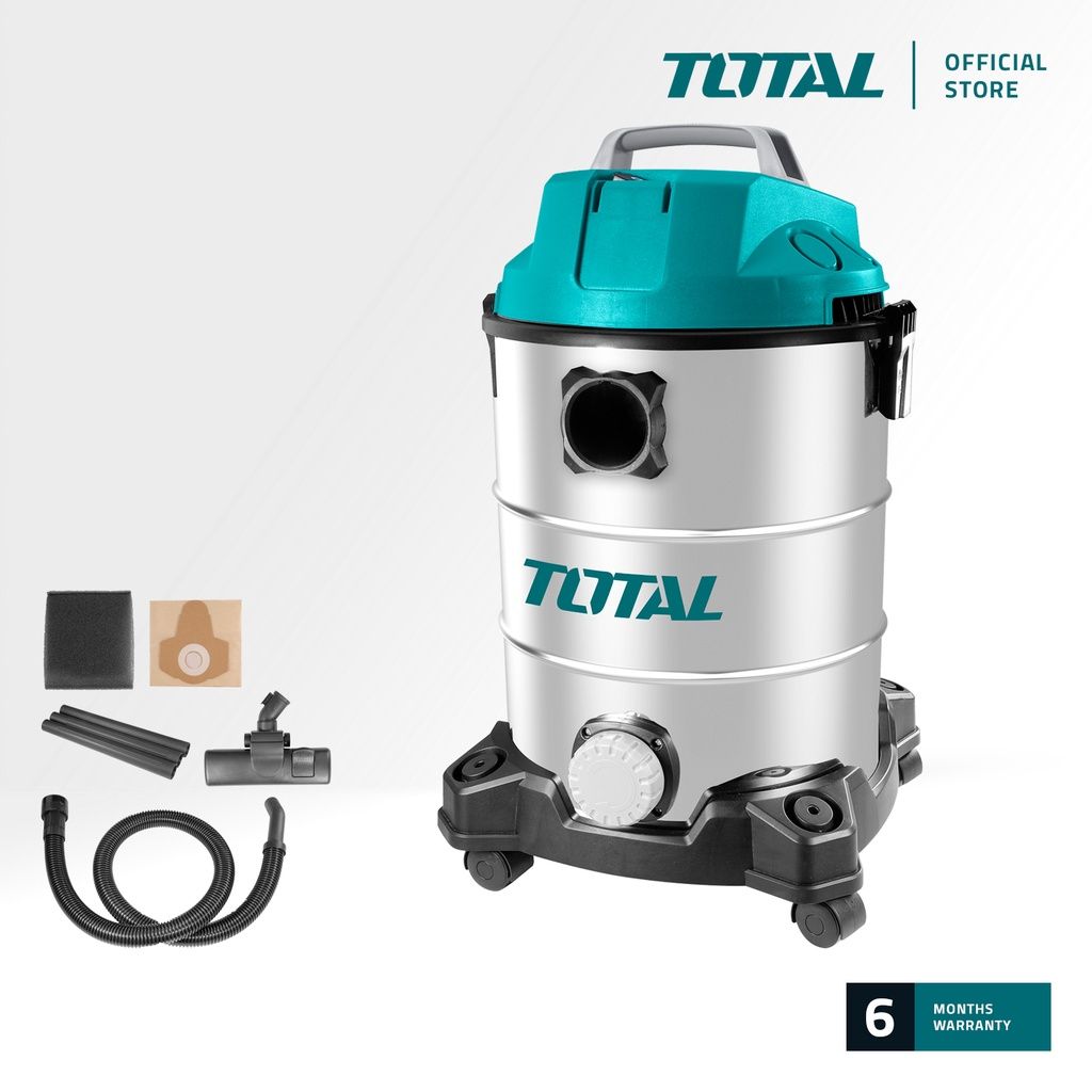 TOTAL TVC13301 VACUUM CLEANER 1300W (SUITABLE FOR BOTH WET & DRY CLEANING.)