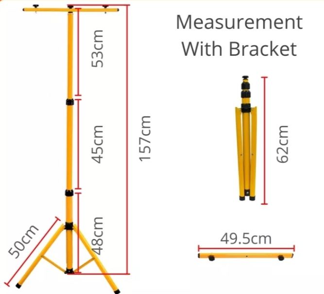 spotlight Stand Tripod Stand for LED Flood Light Construction Site Work Lamp Ocha Spotlight Stand Tripod Stand for LED Flood Light Construction Site Work Lamp