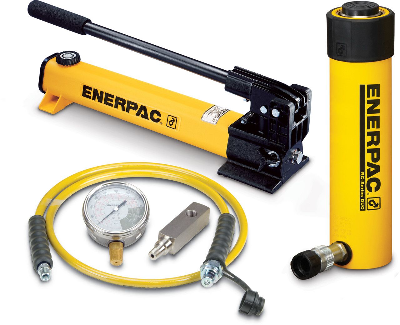 Enerpac SCR506H 50Ton , 6.25 in stroke , hydraulic cylinder hand pump set