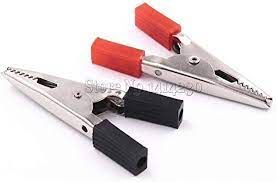 Crocodile Clip 45mm per pair (Red+Black)