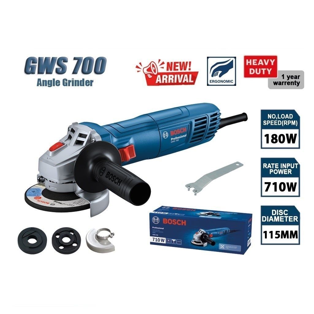 BOSCH GWS 700 GWS700 Professional Angle Grinder With Handle 06013A30K0