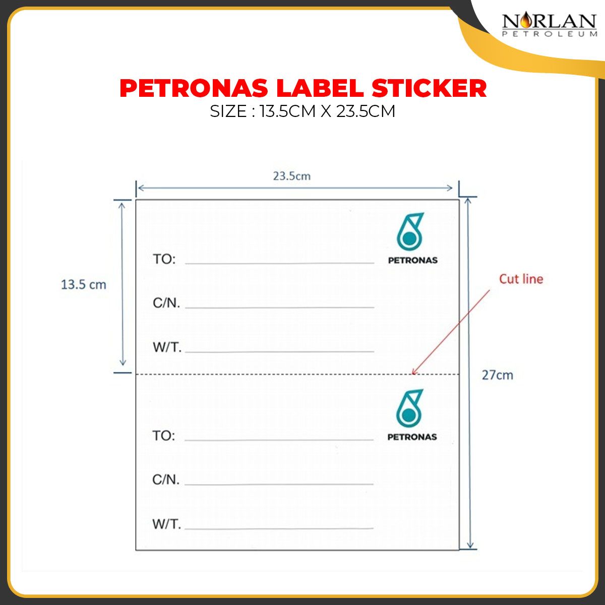 PETRONAS *PETRONAS Sticker Label [1000s]
