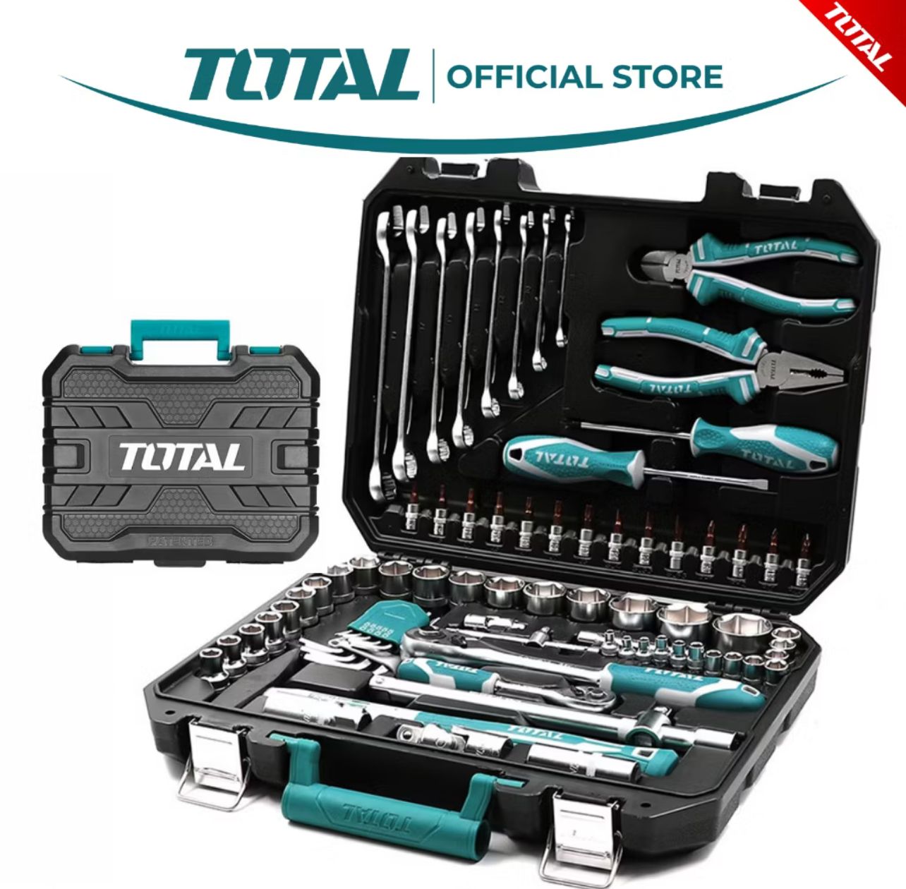 Total Mechanic Tools Set (100 Pcs) THKTHP21006