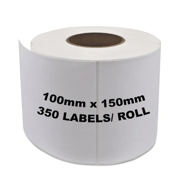 Direct Thermal Label 100X150 (Zebra Use Printer) - 350pcs/1 roll