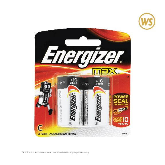 ENERGIZER ALKALINE BATTERY = C (2 IN 1)