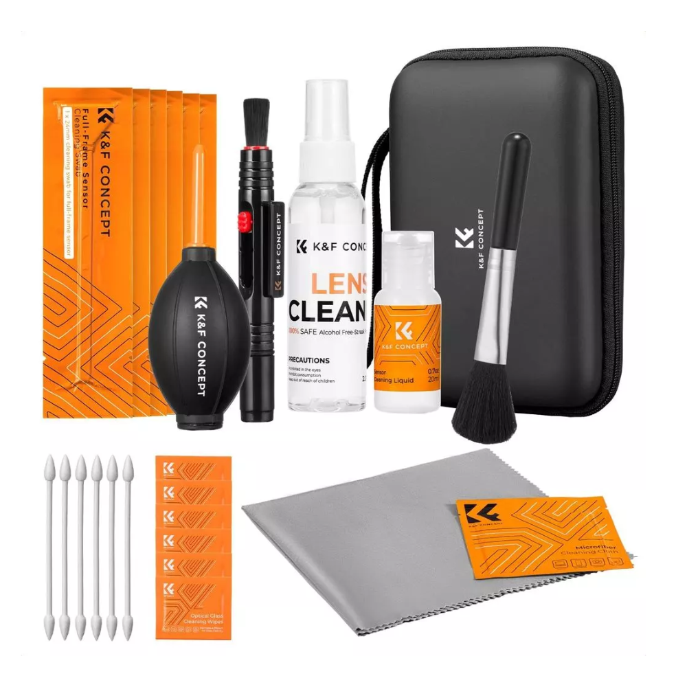K&F CONCEPT 25-1 Professional Camera Cleaning Kit for DSLR Cameras with Full Frame Sensor Cleaning