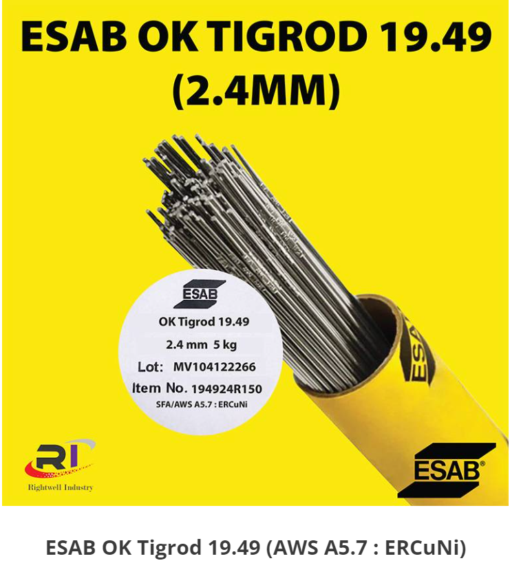 RIGHTWELL ESAB OK TIGROD 19.49 (AWS A5.7 : ERCUNI)