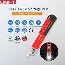 Uni-T AC Voltage Detector UT127D w/ Flashlight, Battery