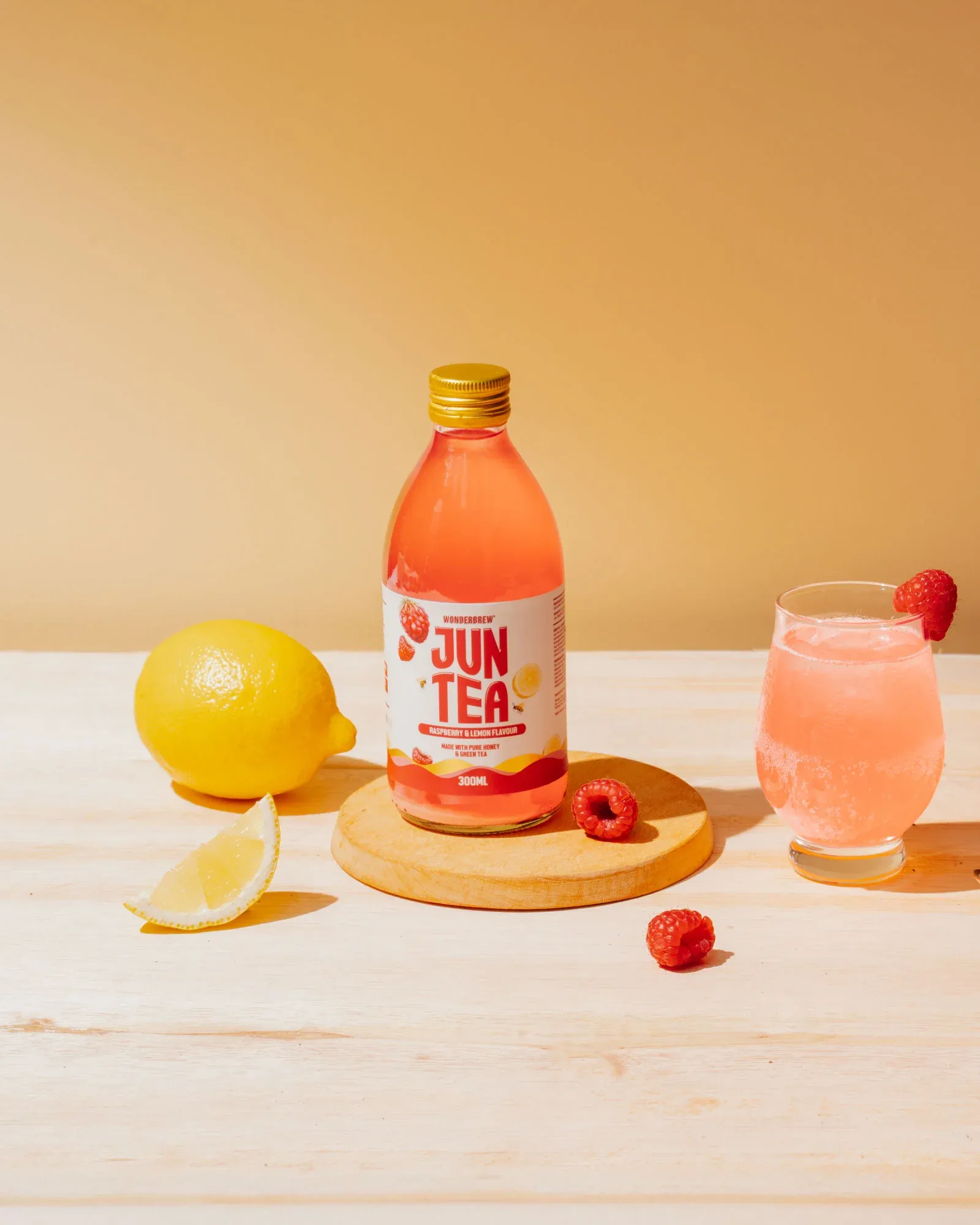 Wonderbrew Jun Tea Rasberry & Lemon 300ml