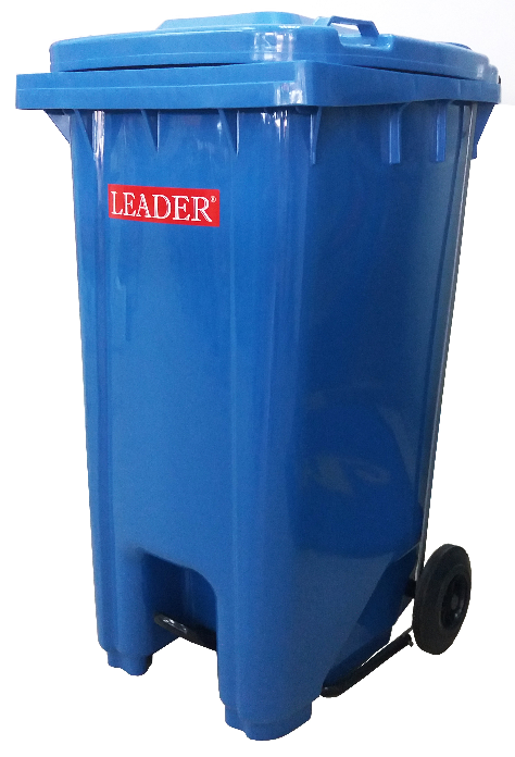 120L LEADER MOBILE GARBAGE BIN STEP ON BIN