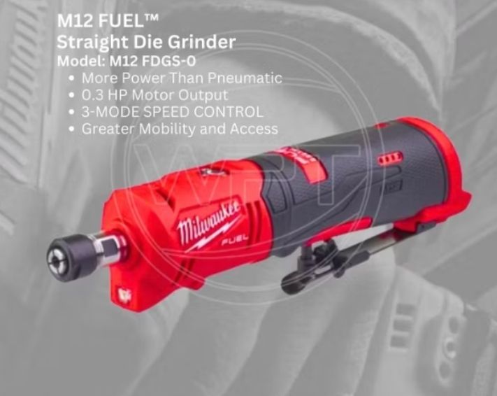 Milwaukee M12 Fuel Strait Die Grinder Bare Tool