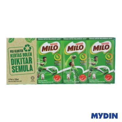 Milo *#Milo Active Chocolate Malt Drink (125ml x 4)