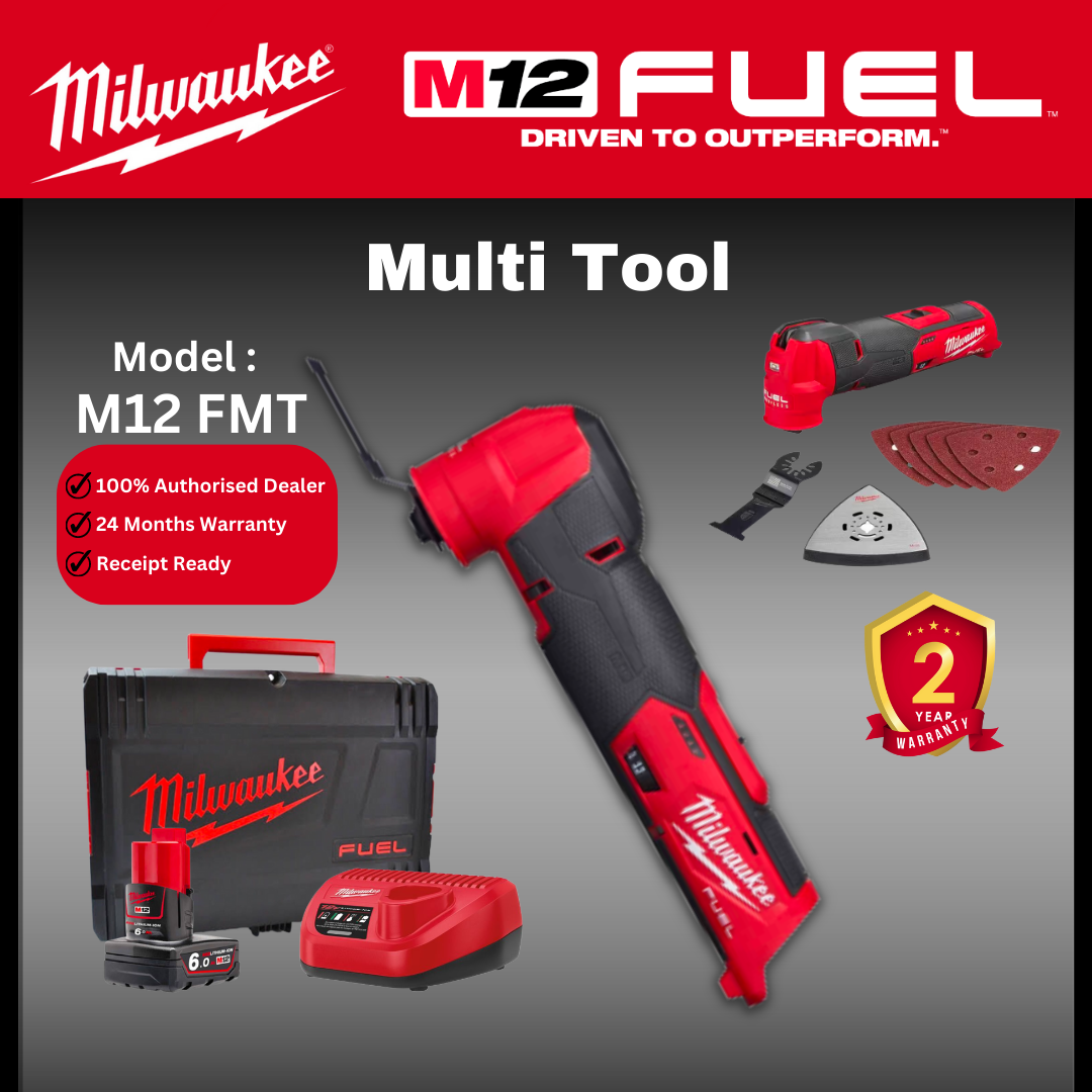 MILWAUKEE M12 Multi Tool / MILWAUKEE Sawing & Cutting / M12 FMT-0 / Milwaukee Pipe Cutter / Piping Cutter / FULL SET