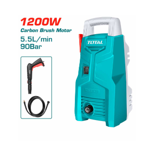 TOTAL TGT113026 HIGH PRESSURE WASHER 1200W (BUILT WITH CARBON BRUSH ALUMINIUM WIRE MOTOR AND COMES WITH AN AUTO STOP SYSTEM.)