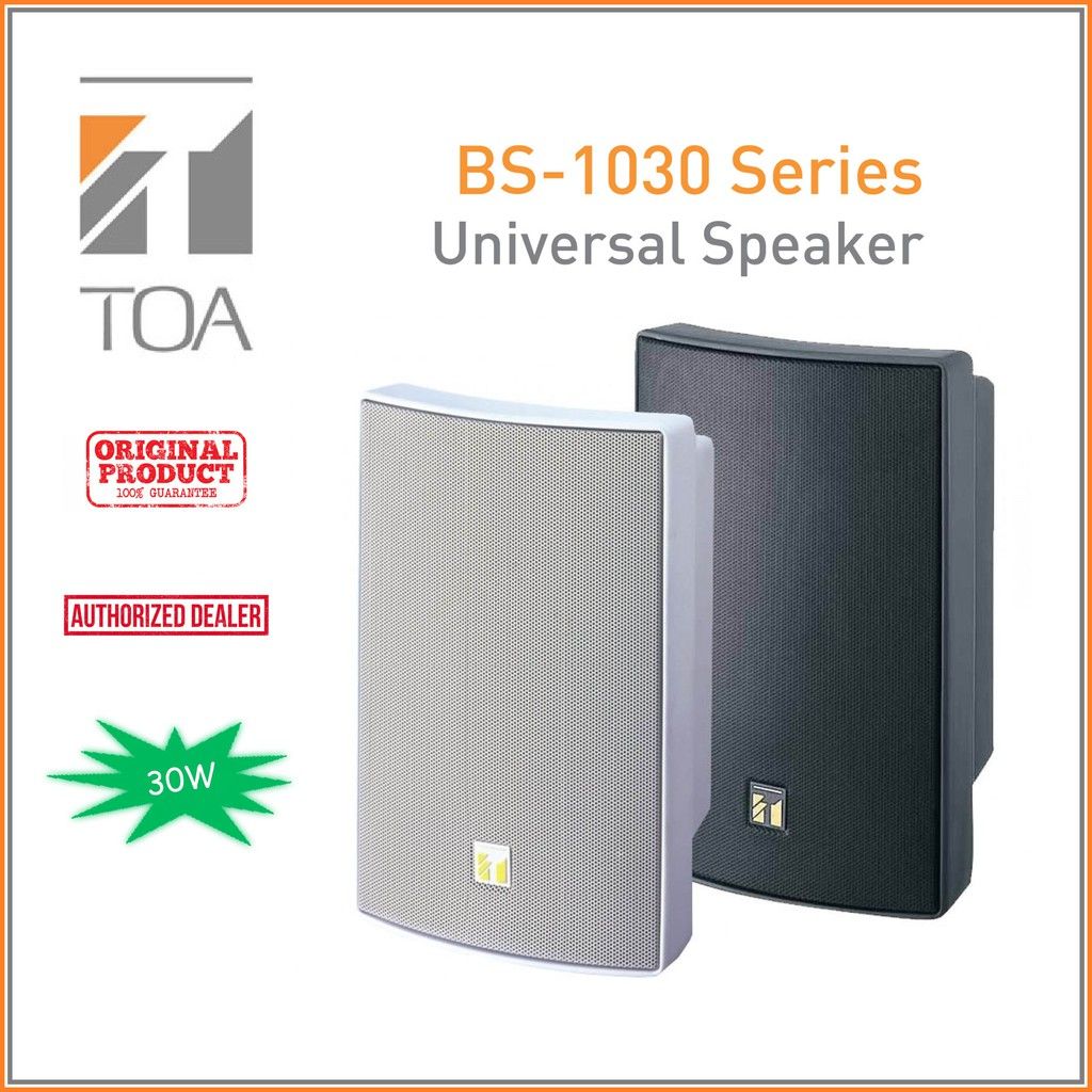 TOA *TOA Speaker Box Speaker BS-1030 30Watt Universal Splashproof Box Speaker