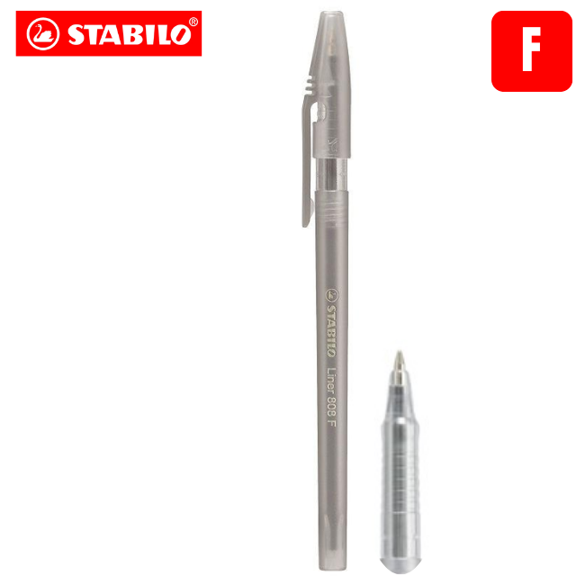 QP Stabilo Fine 808 Ball Pen 808FT5046 - Black
